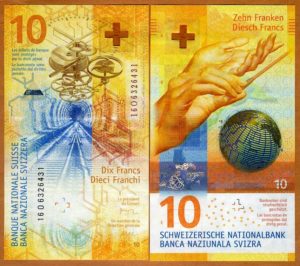 10 швейцарских франков