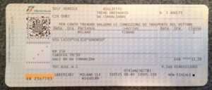 Билет на поезд в Швейцарии