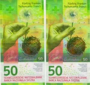 Швейцарские франки. Новая серия